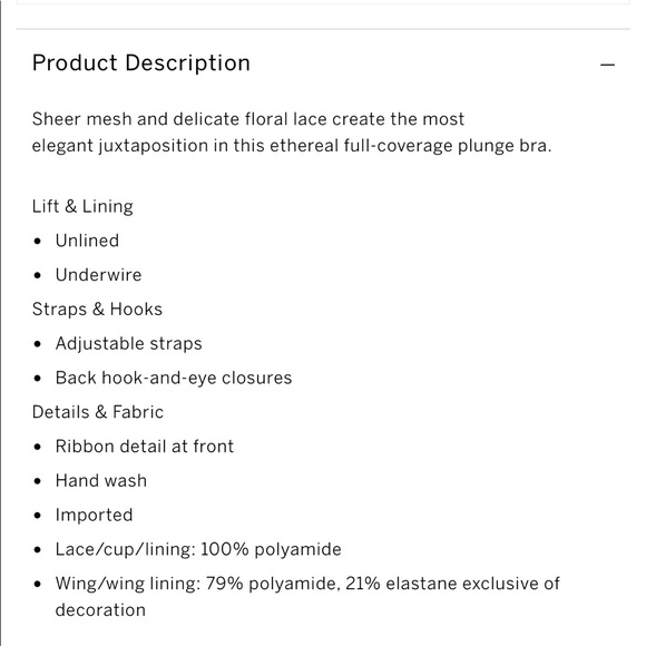 Dream angels unlined full coverage plunge bra - Picture 2 of 2